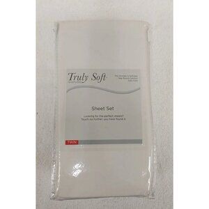 Truly Soft Everyday Twin Sheet Set Bedding, White